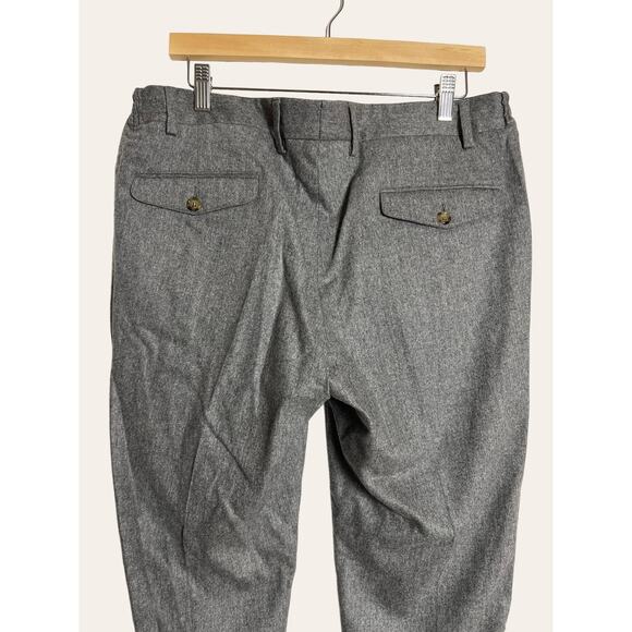 Eleventy Gray Wool Pleated Front Straight Leg Trouser Dress Work Pants Size 36US - Picture 7 of 8